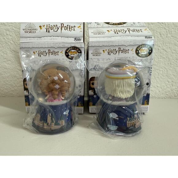 Funko Harry Potter Mystery Mini Snow Globe Albus Dumbledore Hermione Granger - Picture 2 of 3